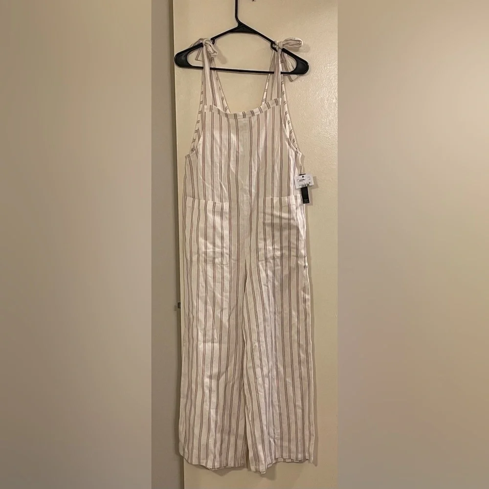 O'NEILL Sid Stripe Jumpsuit in Winter White - Picture 5 of 9
